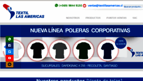 What Textillasamericas.cl website looked like in 2018 (5 years ago)