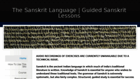 What Thesanskritlanguage.com website looked like in 2018 (5 years ago)
