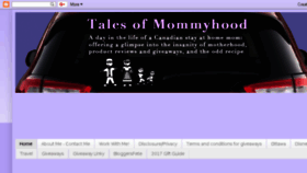 What Talesofmommyhood.com website looked like in 2018 (5 years ago)