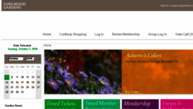 What Tickets.longwoodgardens.org website looked like in 2018 (5 years ago)