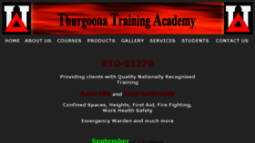 What Thurgoonatraining.com.au website looked like in 2018 (5 years ago)