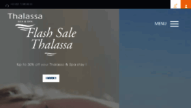 What Thalassa.com website looked like in 2018 (5 years ago)