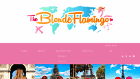 What Theblondeflamingo.com website looked like in 2018 (5 years ago)