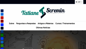 What Tatianescremin.com.br website looked like in 2018 (5 years ago)