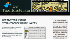 What Taalfluisteraar.be website looked like in 2018 (5 years ago)