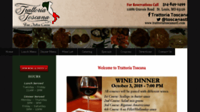 What Trattoriatoscanastl.com website looked like in 2018 (5 years ago)