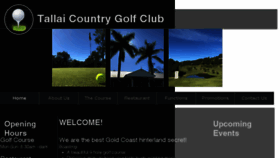 What Tallaigolf.com.au website looked like in 2018 (5 years ago)