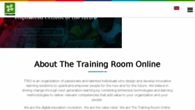 What Thetrainingroomonline.com website looked like in 2018 (5 years ago)