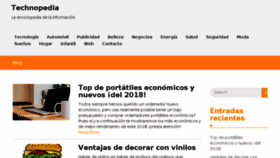 What Technopedia.es website looked like in 2018 (5 years ago)