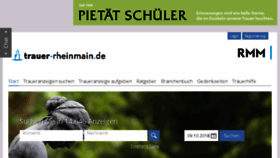 What Trauer-rheinmain.de website looked like in 2018 (5 years ago)