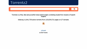 What Torrentz2.io website looked like in 2018 (5 years ago)