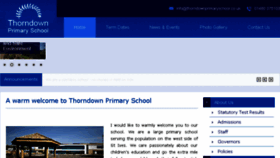 What Thorndownprimaryschool.co.uk website looked like in 2018 (5 years ago)
