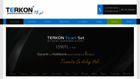 What Terkon.com website looked like in 2018 (5 years ago)