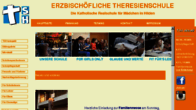 What Theresienschule-hilden.de website looked like in 2018 (5 years ago)