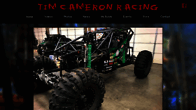 What Timcameronracing.com website looked like in 2018 (5 years ago)