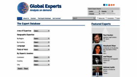 What Theglobalexperts.org website looked like in 2018 (5 years ago)