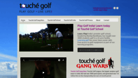 What Touchegolf.com website looked like in 2018 (5 years ago)