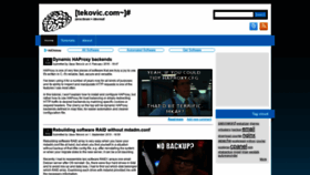 What Tekovic.com website looked like in 2018 (5 years ago)