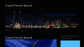 What Travelforumboard.com website looked like in 2018 (5 years ago)