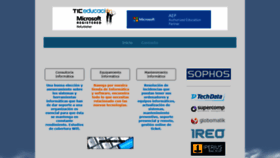 What Ticeducacion.es website looked like in 2018 (5 years ago)
