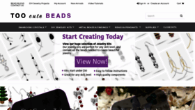 What Toocutebeads.com website looked like in 2018 (5 years ago)