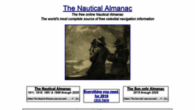 What Thenauticalalmanac.com website looked like in 2018 (5 years ago)
