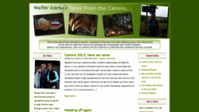 What Talesfromthecamino.com website looked like in 2018 (5 years ago)