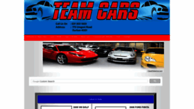 What Teamcars.co.za website looked like in 2018 (5 years ago)