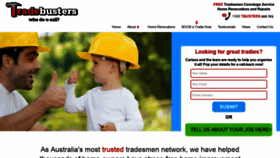What Tradebusters.com.au website looked like in 2018 (5 years ago)