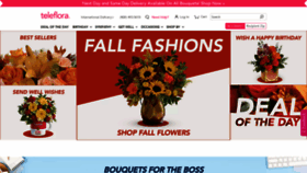 What Teleflorist.com website looked like in 2018 (5 years ago)