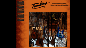 What Tomkinsguitars.com website looked like in 2018 (5 years ago)