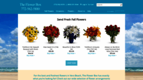 What Theflowerboxfl.com website looked like in 2018 (5 years ago)