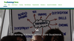 What Thetrainingclinic.com website looked like in 2018 (5 years ago)