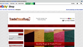 What Tradepricerugs.co.uk website looked like in 2018 (5 years ago)