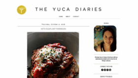 What Theyucadiaries.com website looked like in 2018 (5 years ago)
