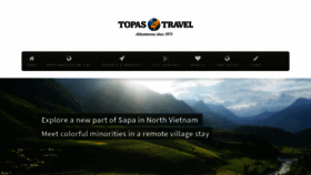 What Topastravel.vn website looked like in 2018 (5 years ago)