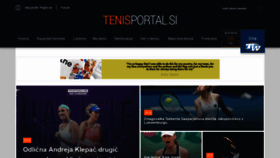 What Tenisportal.si website looked like in 2018 (5 years ago)