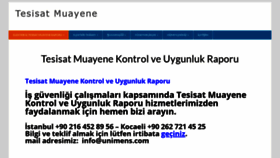 What Tesisatmuayene.com website looked like in 2018 (5 years ago)