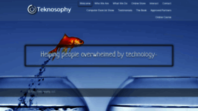 What Teknosophy.com website looked like in 2018 (5 years ago)