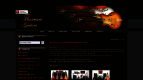 What Theminiatureguitars.com website looked like in 2018 (7 years ago)