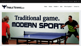 What Tabletennis.com website looked like in 2018 (5 years ago)