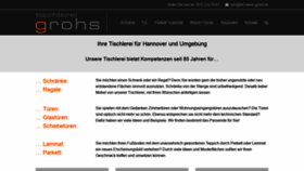 What Tischlerei-grohs.de website looked like in 2018 (5 years ago)