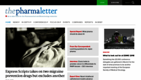 What Thepharmaletter.com website looked like in 2018 (5 years ago)
