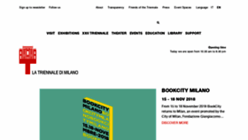 What Triennale.org website looked like in 2018 (6 years ago)