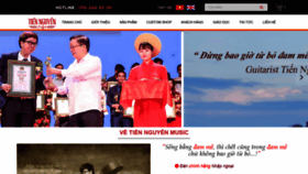 What Tiennguyenmusic.com website looked like in 2018 (5 years ago)