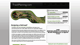 What Trackplanning.com website looked like in 2018 (5 years ago)