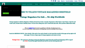 What Tilleysvintagemagazinessheffield.com website looked like in 2018 (5 years ago)