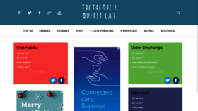 What Toctoctocquiestla.fr website looked like in 2018 (5 years ago)
