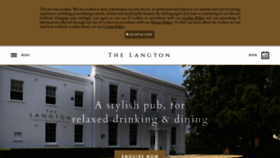 What Thelangton.co.uk website looked like in 2018 (5 years ago)