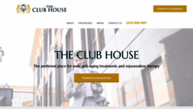 What Theclubhouse.nyc website looked like in 2018 (5 years ago)